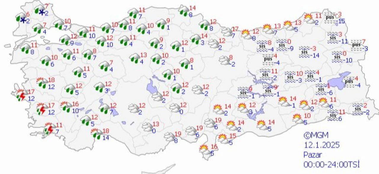 Bu hafta sonu yağmur yağacak mı? 11-12 Ocak İstanbul hava durumu raporu - 2. Resim
