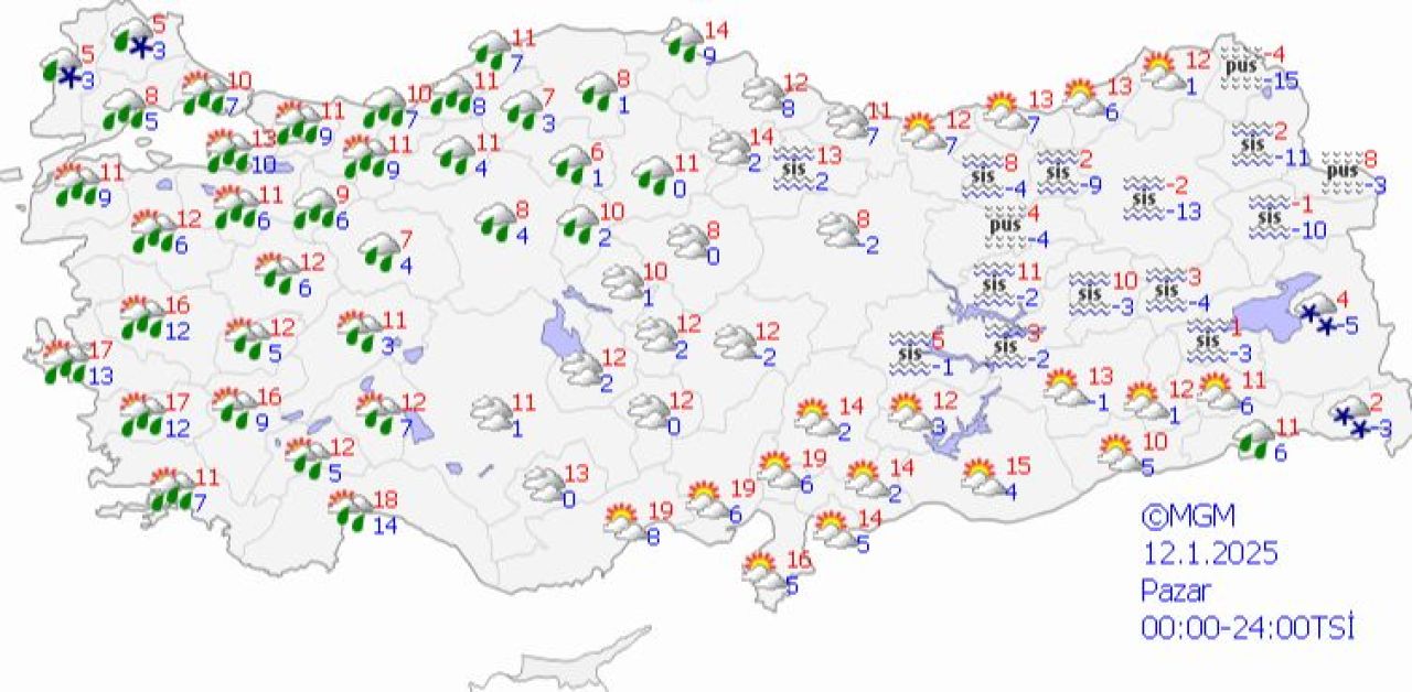 Yarın hava nasıl olacak? 11 Ocak Cumartesi hava durumu tahmini - 2. Resim