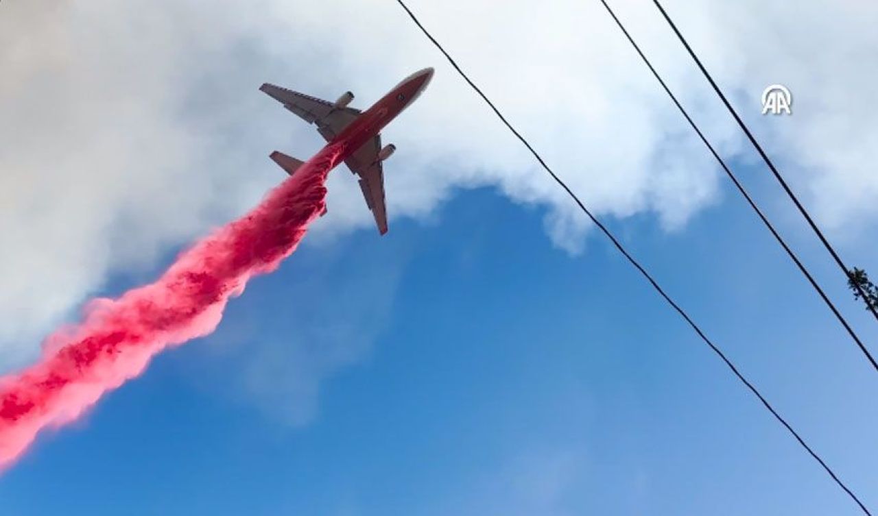 Los Angeles yangınlarında pembe solüsyonlu önlem: Korku filmini andıran görüntüler ortaya çıktı - 4. Resim