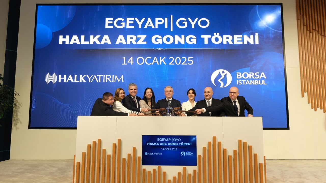 Borsa İstanbul’da yılın ilk halka arzı için gong, EgeYapı Avrupa GYO adına çaldı