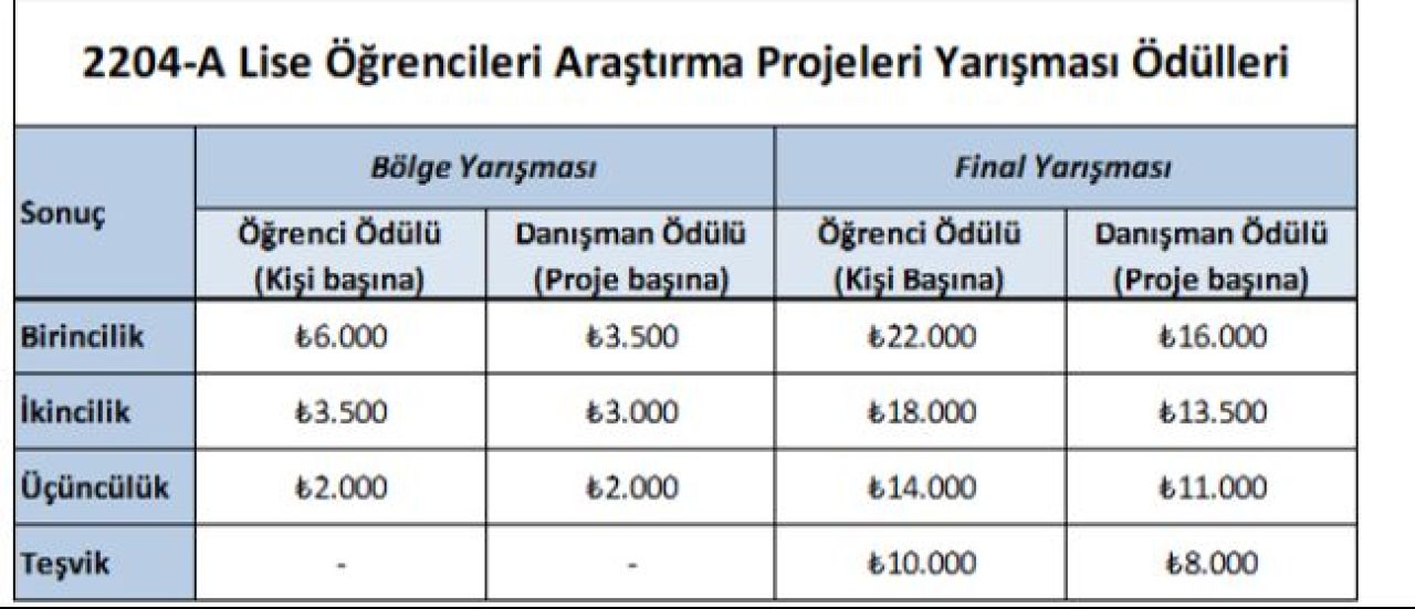 TÜBİTAK 2204-A son başvuru tarihi ne zaman? Yarışmayı kazananlara verilecek ödül belli oldu - 3. Resim