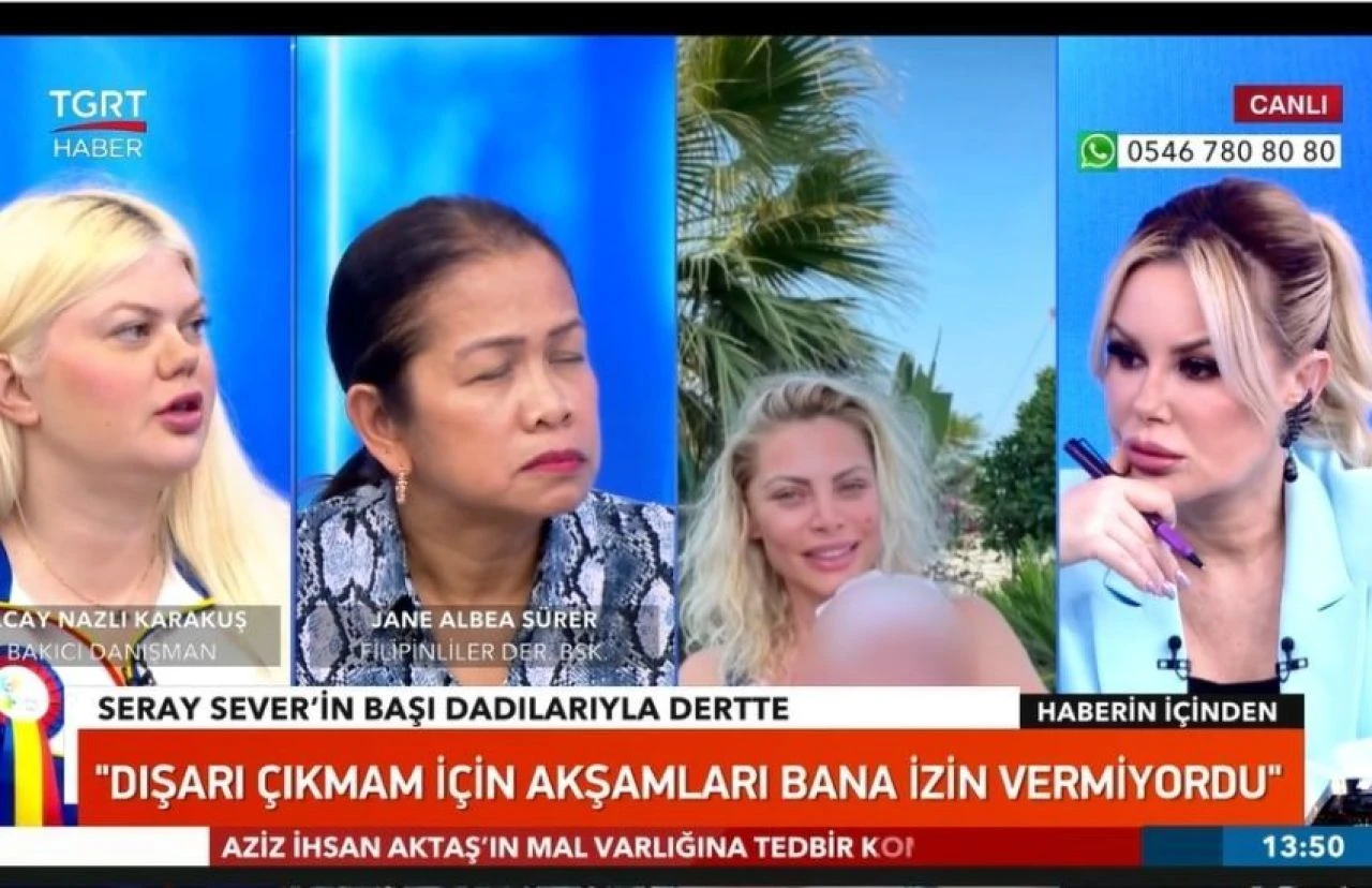 Seray Sever TGRT Haber canlı yayınına bağlandı! Hırsızlıkla suçladığı çocuklarının bakıcısıyla yüzleşti