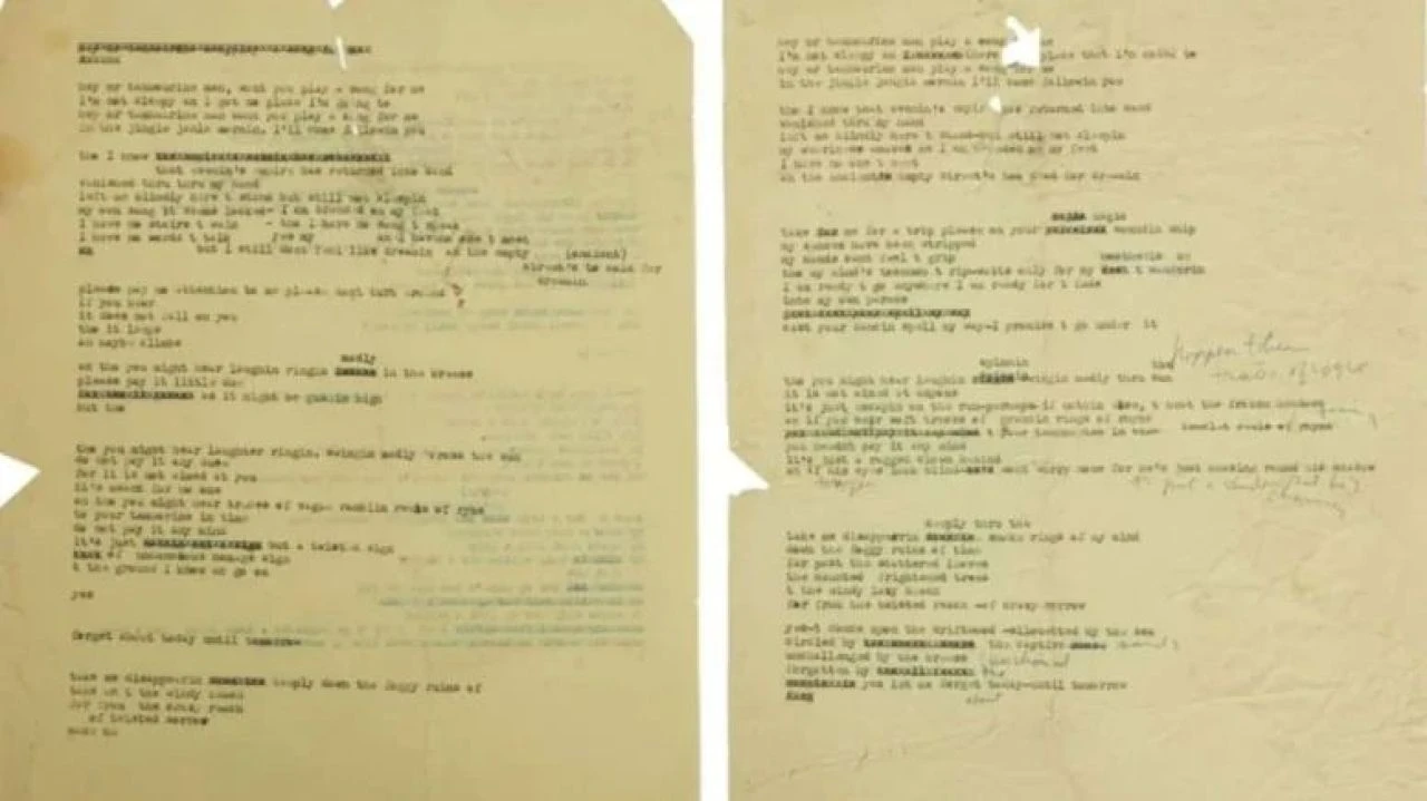 İki parça müsvedde kağıda yazılı eser müzayedeye damga vurdu! Dudak uçuklatan fiyata satış - 1. Resim