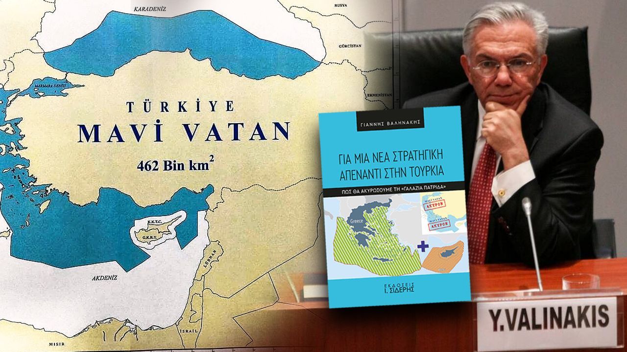 Mavi Vatan, Yunanlara kitap yazdırdı! Kapaktaki sınırlar dikkat çekti