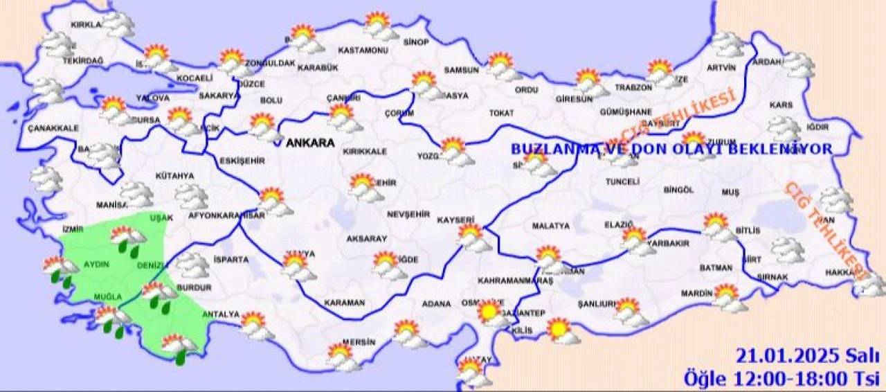 Meteoroloji'den sağanak yağış uyarısı! Bu bölgelere dikkat! İşte 21 Ocak 2025 il il hava durumu - 2. Resim