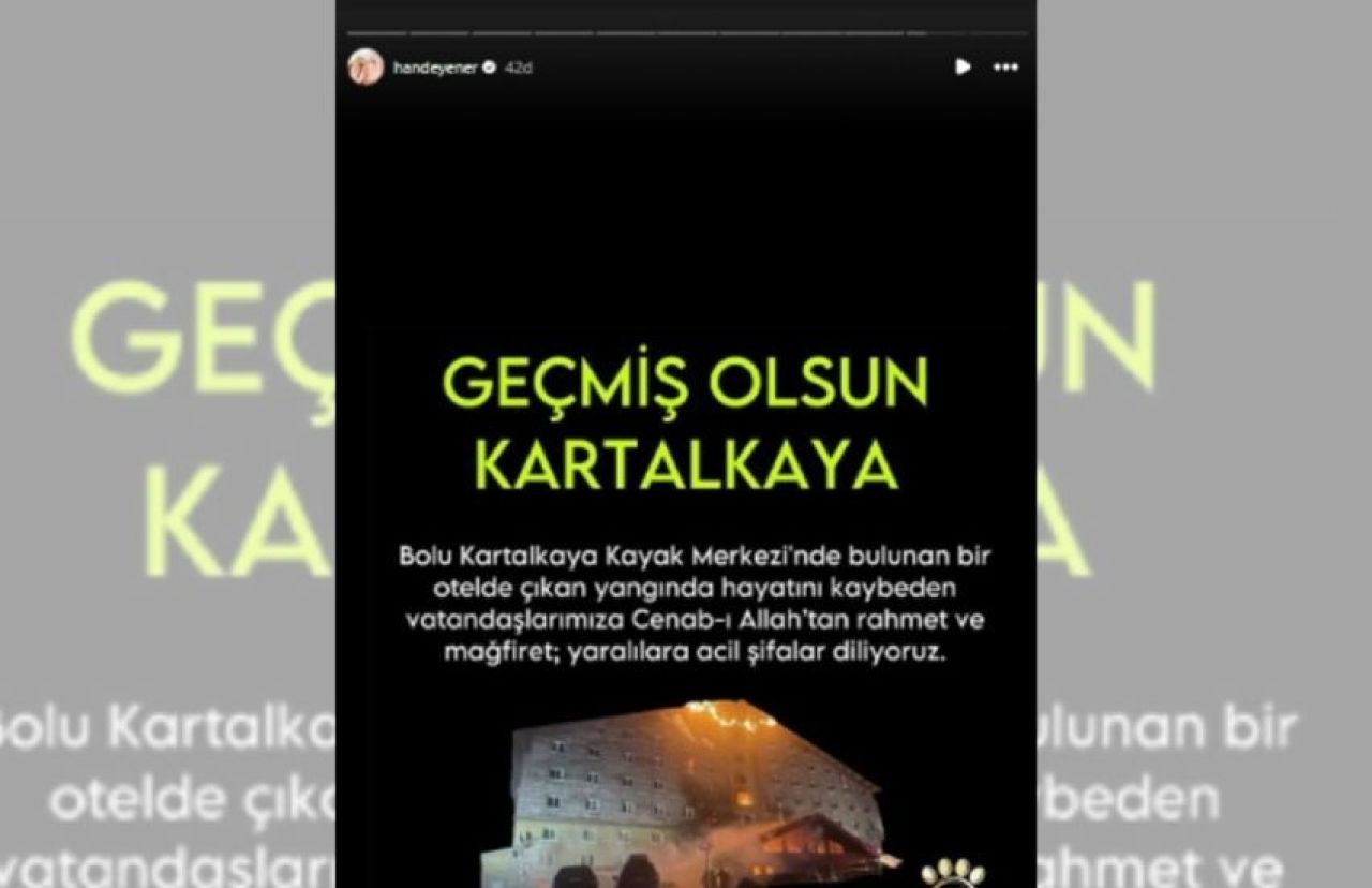 Ünlü isimlerin Kartalkaya'daki yangın faciası üzüntüsü! - 2. Resim