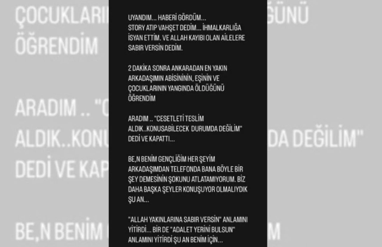 Zeynep Koçak Bolu Kartalkaya'daki yangınla yıkıldı!