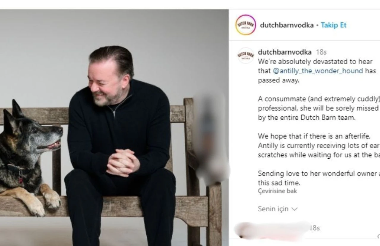 Ricky Gervais After Life dizisindeki rol arkadaşını kaybetti - 1. Resim