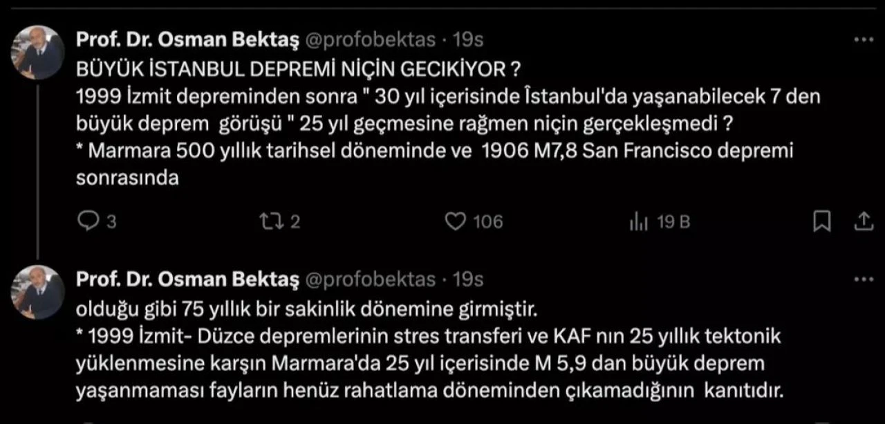 Büyük İstanbul depremiyle ilgili çarpıcı açıklama! Neden geciktiğinin cevabını Prof. Dr. Osman Bektaş verdi - 3. Resim