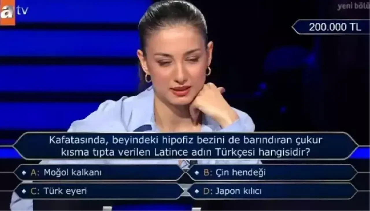 Kafatasında yer alan Türk eyeri nedir? Kim Milyoner Olmak İster’de 200 bin liralık soru - 1. Resim