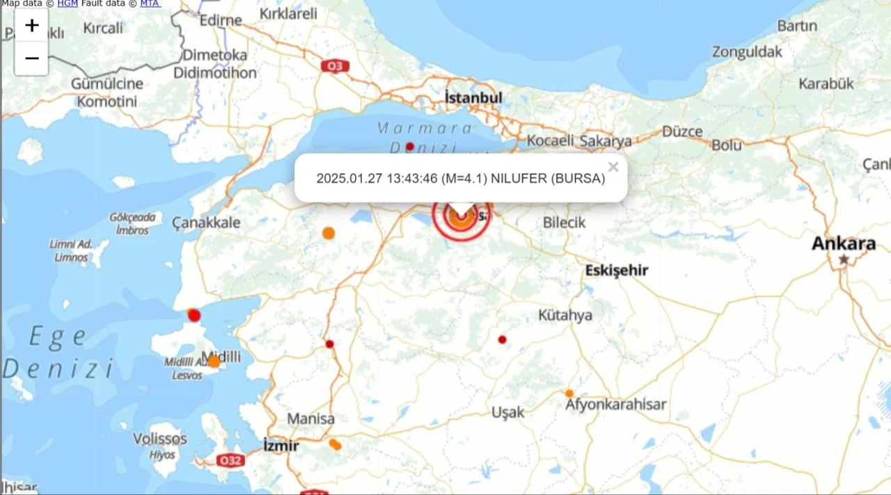 Bursa'da deprem oldu! İstanbul da sallandı - 1. Resim