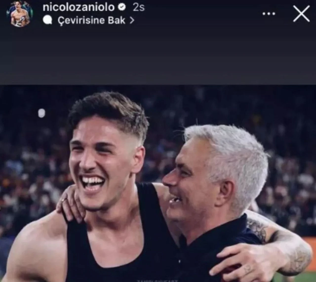 Zaniolo'dan Galatasaray taraftarını öfkelendiren paylaşım! 'Come to Fenerbahçe' - 1. Resim