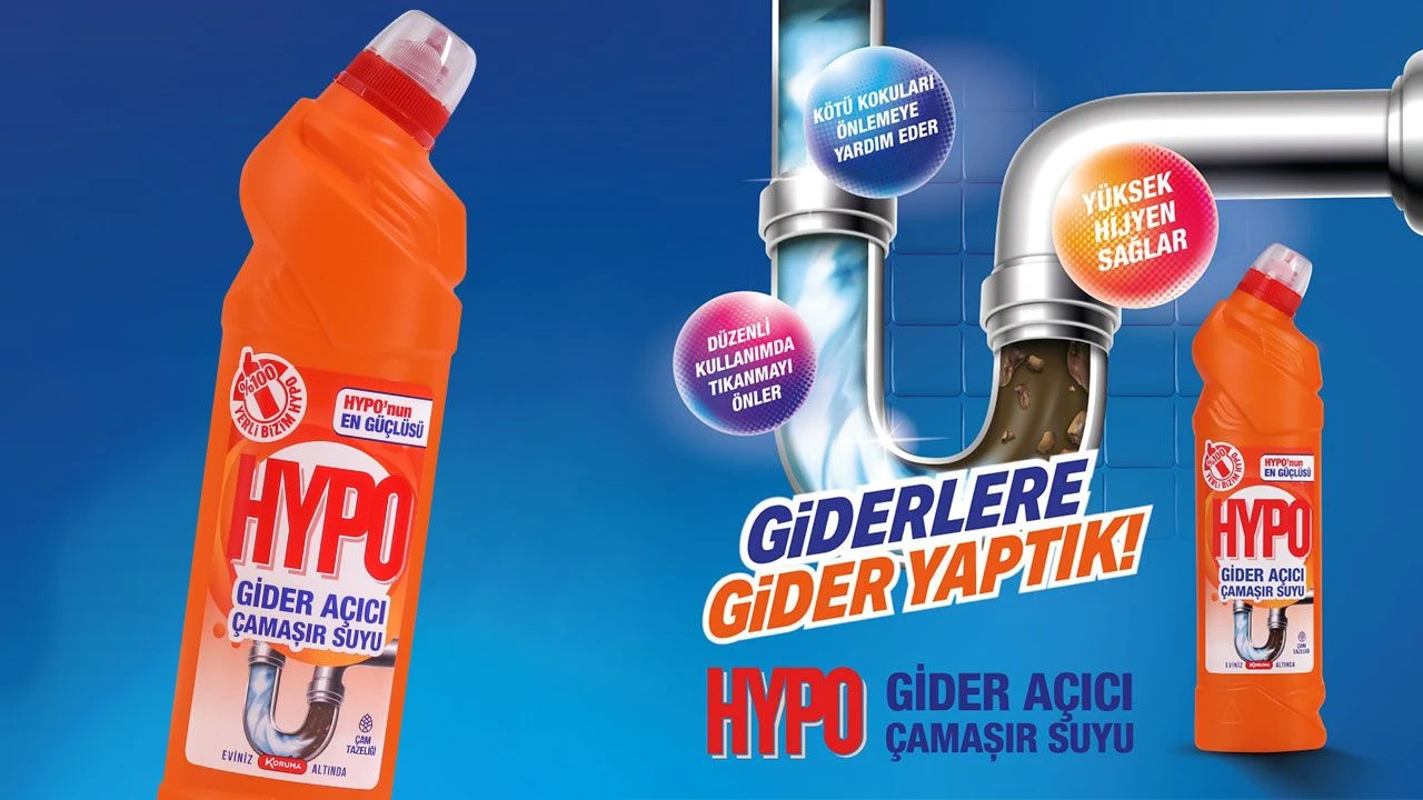 HYPO ile Türkiye’de bir yenilik: Gider açıcı çamaşır suyu