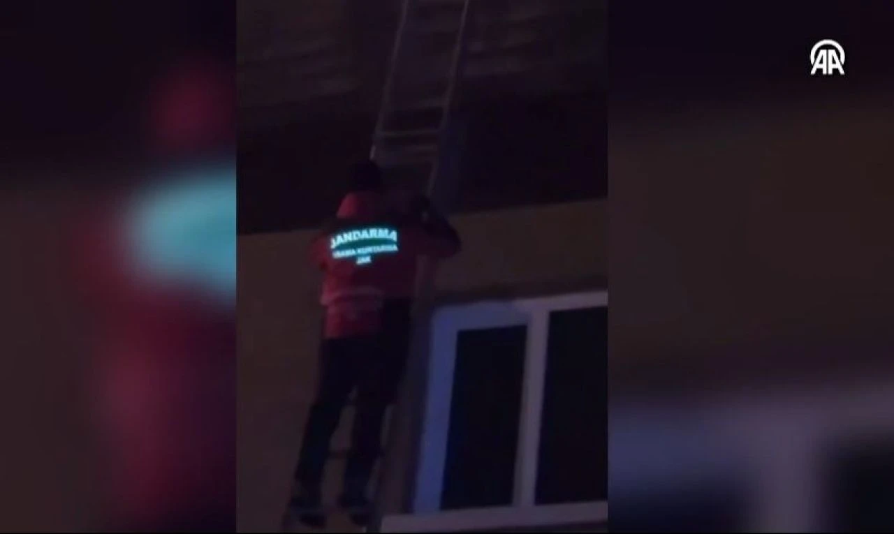 Kartalkaya'da yangın sırasında