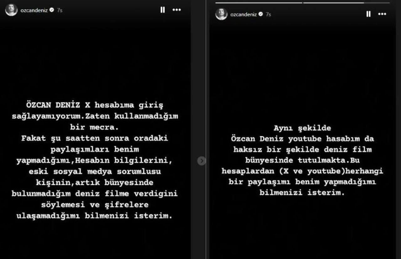 Özcan Deniz sosyal medya hesaplarına erişemiyor! Abi kardeş kavgası başka bir boyuta taşındı - 1. Resim