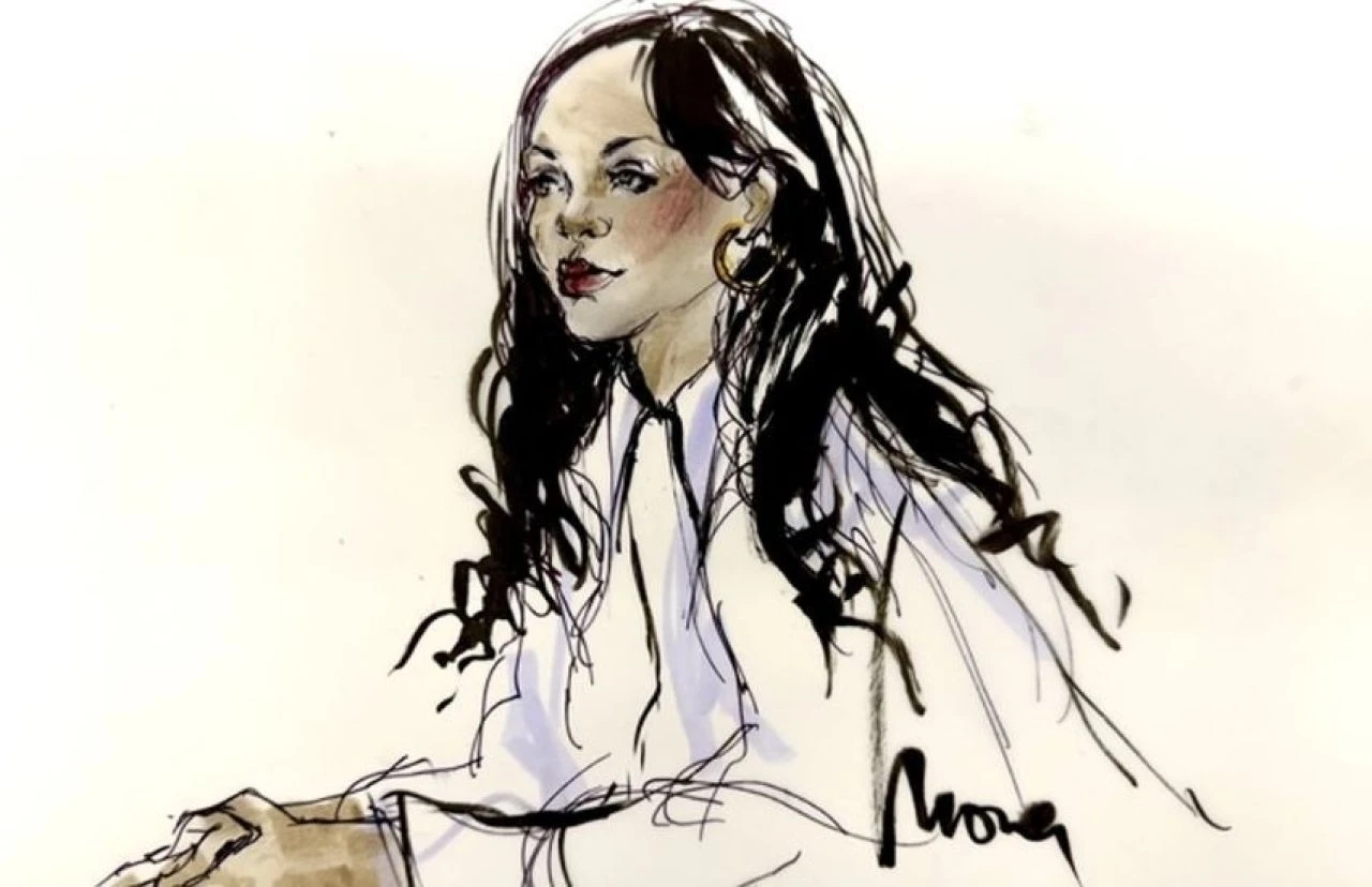 Rihanna, ASAP Rocky'ye destek için mahkeme salonunda! Mahkeme ressamı tarafından çizimi yayınlandı