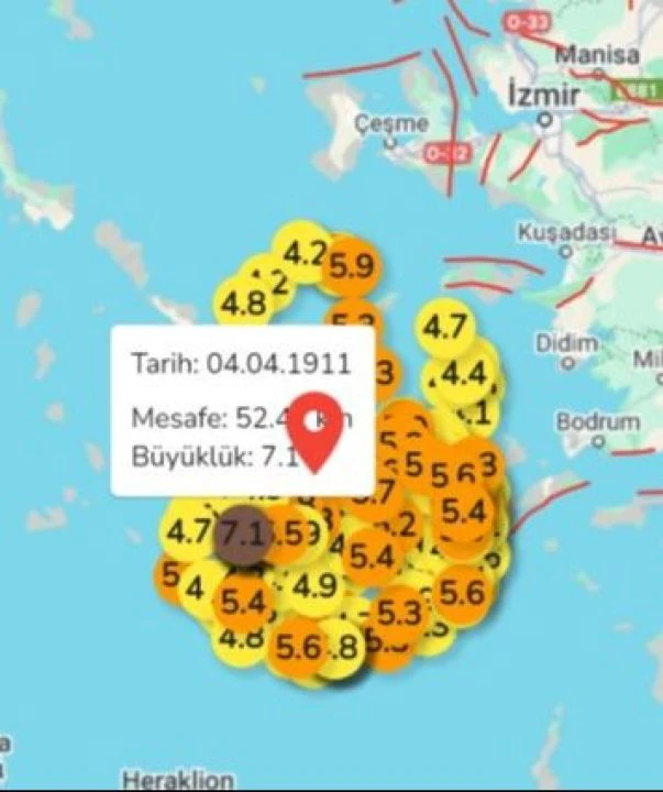 Ege Denizi'nde 380'den fazla deprem oldu! Miçotakis'ten olağanüstü toplantı: Okullar tatil, etkinlikler iptal - 1. Resim