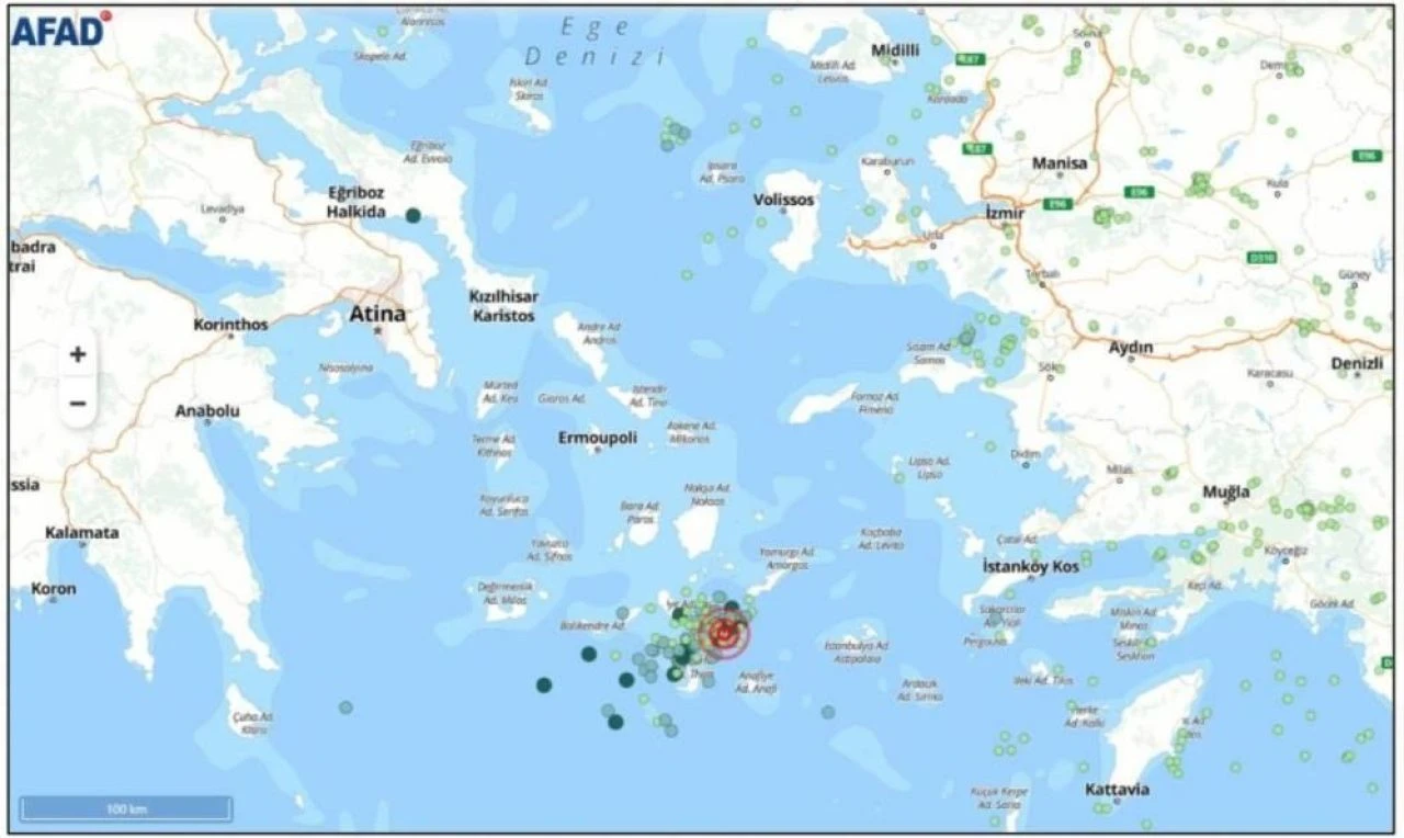 Ege Denizi'nde bir deprem daha! Bölge beşik gibi sallanmaya devam ediyor - 3. Resim