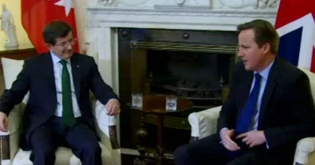 Davutoğlu mevkidaşı Cameron’la görüştü