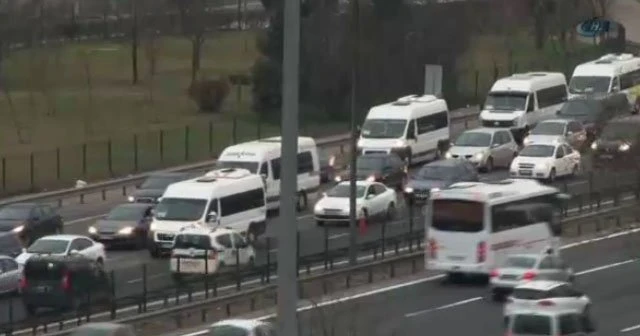 İstanbul'da trafik felç