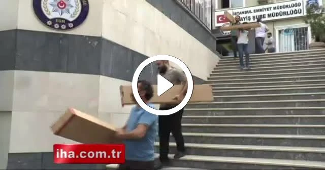 Darbecilerin bir kamyon dolusu mühimmatı görüntülendi