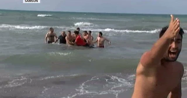 Denizden 45 dakika sonra canlı çıkarıldı