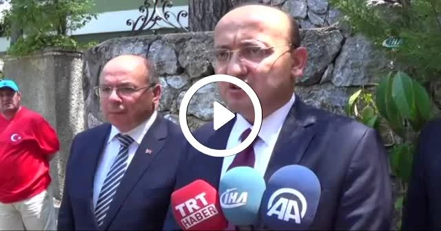 Akdoğan'dan Cumhurbaşkanına saldırı girişimin yaşandığı otele ziyaret