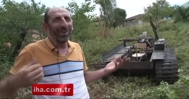 Darbecilere kızdı! Arazi aracını tanka çevirdi