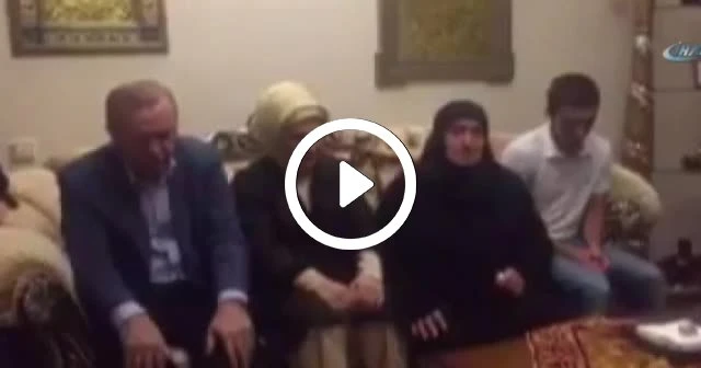 Erdoğan şehit evinde Kur’an-ı Kerim okudu