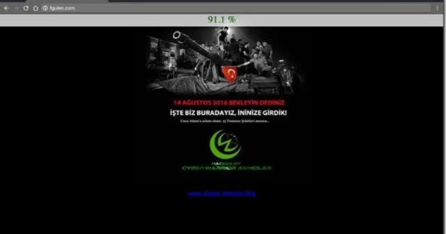 Gülen’in web sitesi hack’lendi