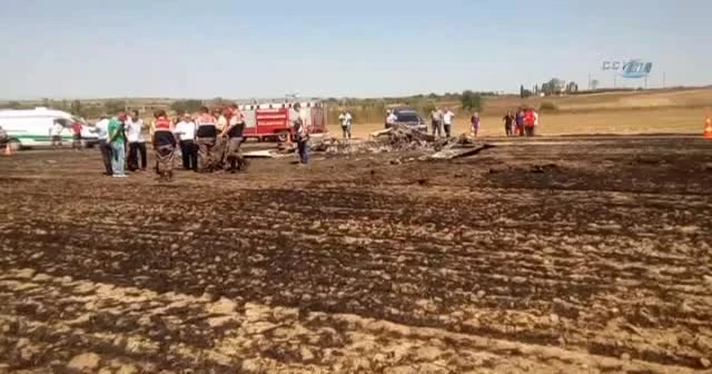 Tekirdağ'da eğitim uçağı düştü, 2 ölü