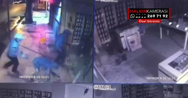 Telefon hırsızları kamerada