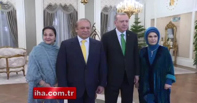 Erdoğan ile Pakistan Başbakanı Şerif yemekte bir araya geldi