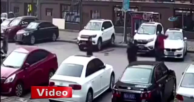 Kadın sürücünün park imtihanı!