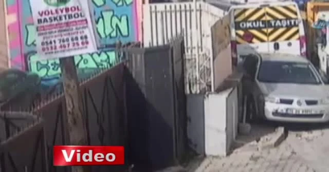 Öğrencilerin ölümden döndüğü anlar kamerada