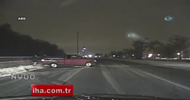 Polis kazaya müdahale ettiği sırada...