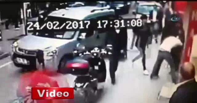 Samsun'da müşteri ve iş yeri çalışanı birbirine girdi