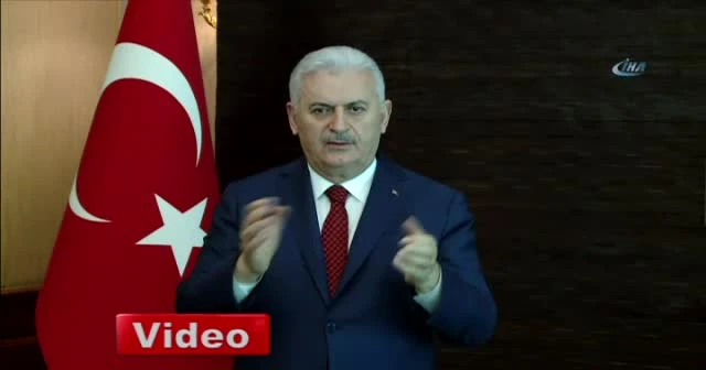 Başbakan Yıldırım'dan işaret diliyle 'evet' çağrısı
