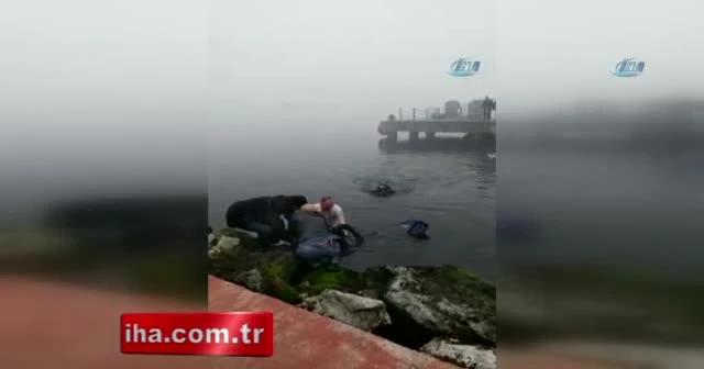 Belediye başkanı fenalaşan dalgıcı kurtardı