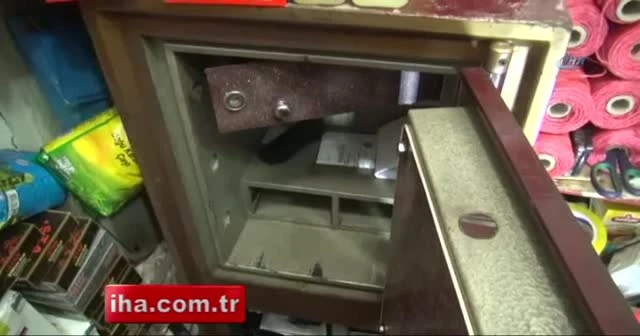 Hırsızlar bir saatte 5 dükkandan 50 bin lira çaldı