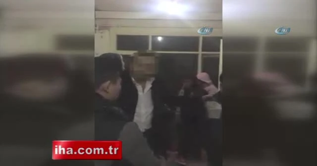 Kendisini kurtaran polise sarılıp ağladı