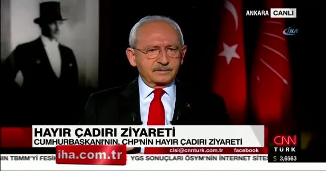 Kılıçdaroğlu'ndan 'hayır çadırı' yorumu