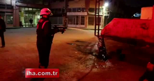 Önce yaktı sonra kameraya çekti