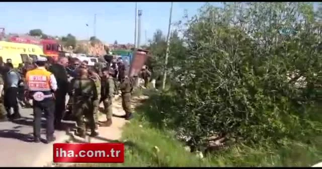 Filistinli sürücü, kendisine ateş açan İsrail askerini ezdi