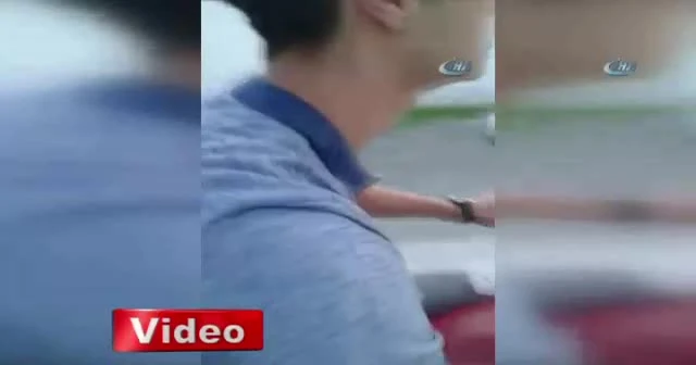 Kendi yaptıkları kazayı böyle kaydettiler