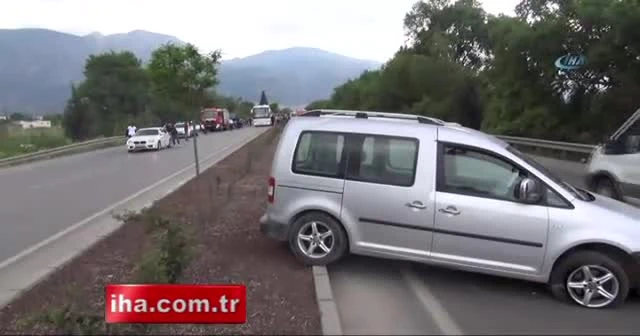 Manisa’da trafik kazası: 1 ölü, 5 yaralı