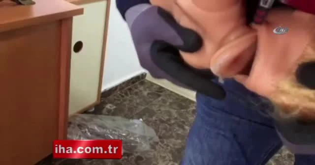 Oyuncak bebekten esrar çıktı