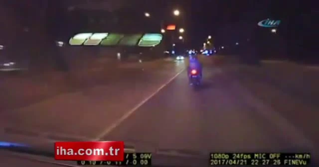 Polis motosikletlileri böyle yakaladı