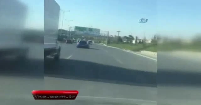Trafik magandası terör estirdi