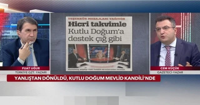 Yalnıştan dönüldü, Kutlu Doğum Mevlid Kandili'nde